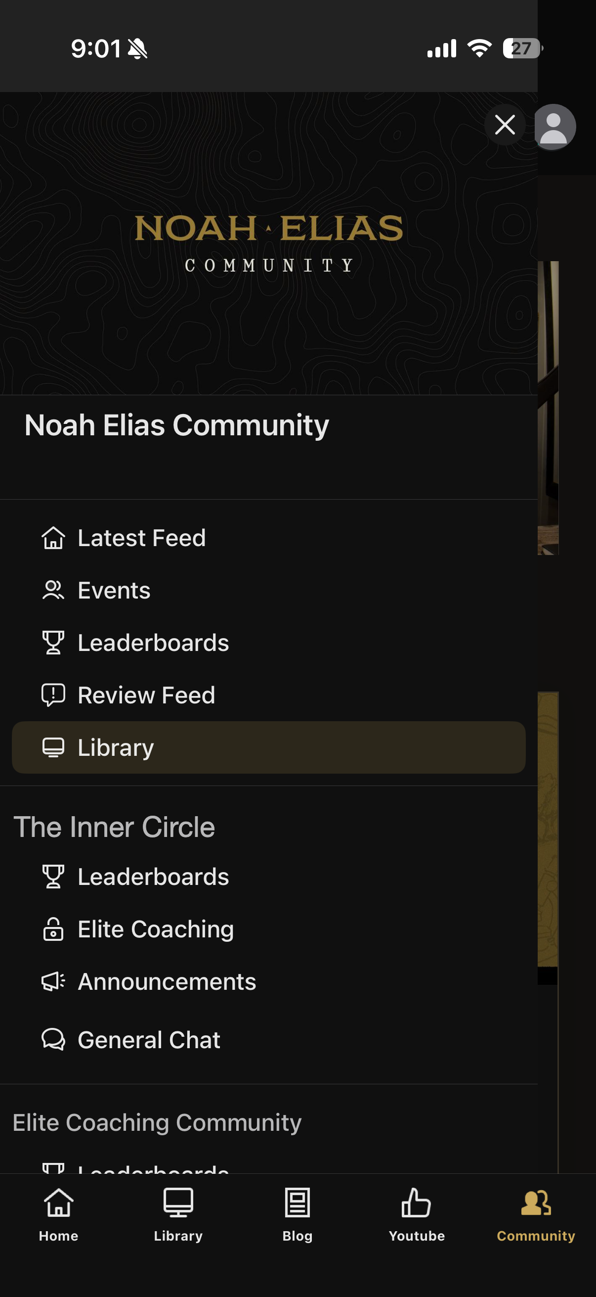 The Inner Circle inside the app
