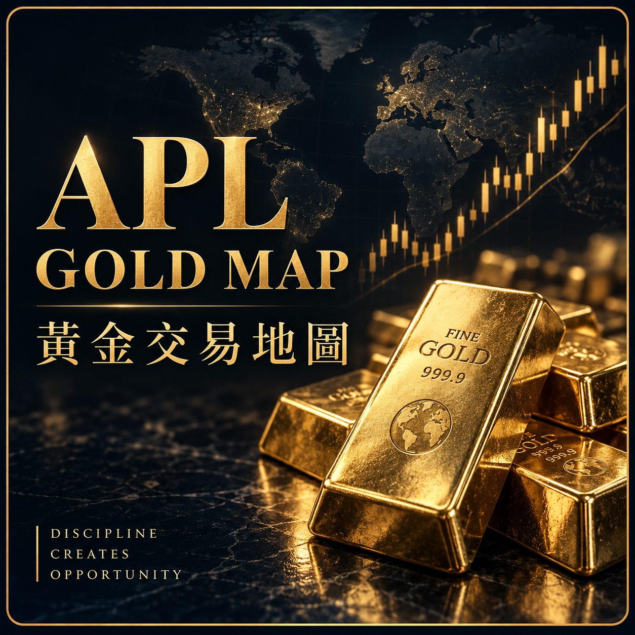 APL Gold Map 黃金交易地圖，金條與市場圖表