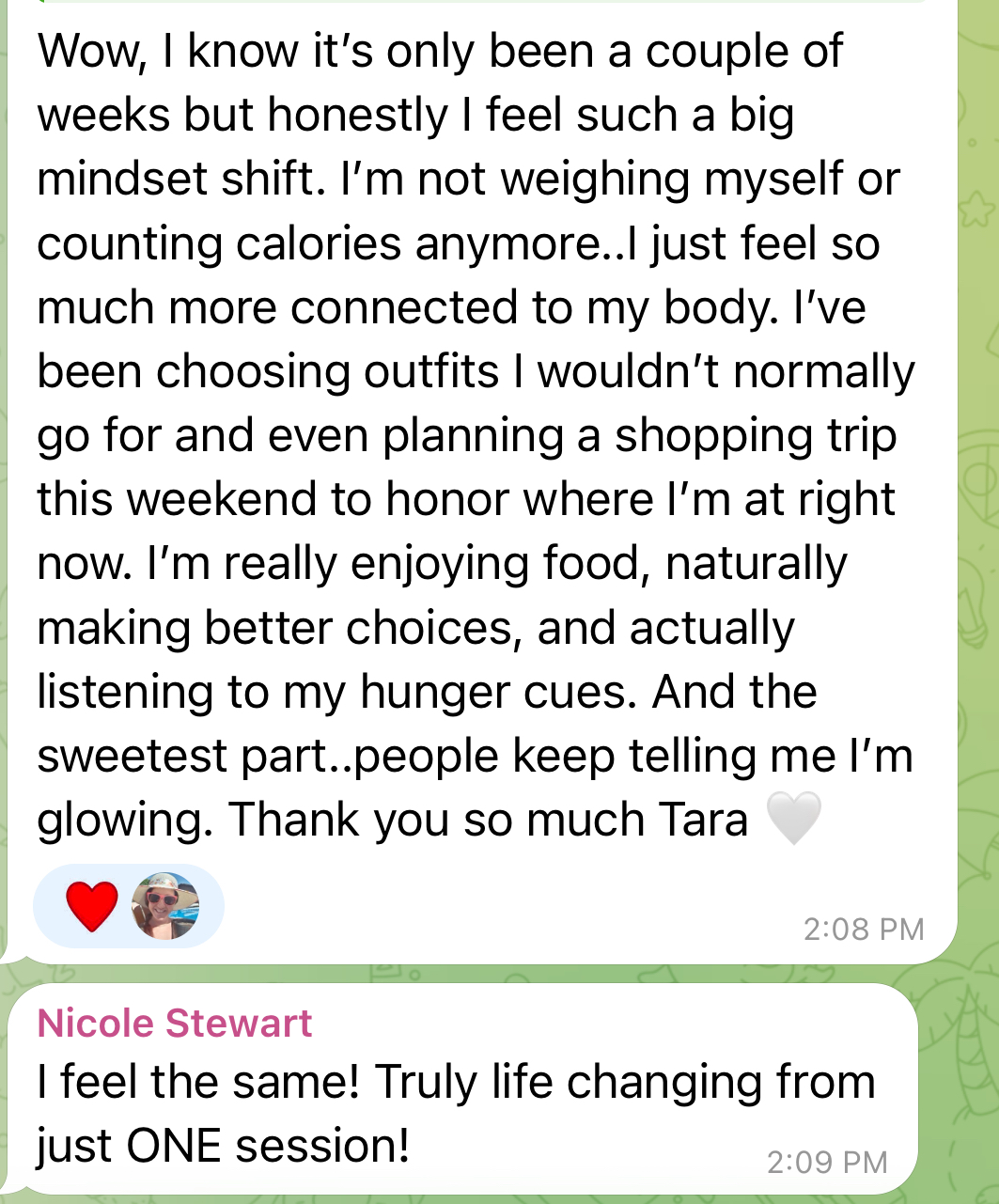 RECODE testimonial screenshot