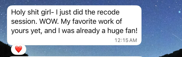 RECODE community testimonial