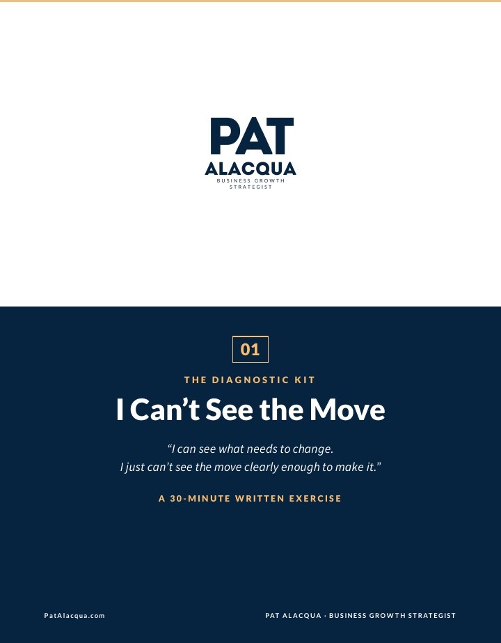 The Diagnostic Kit, Pattern 01: I Can&rsquo;t See the Move. A 30-minute written exercise.