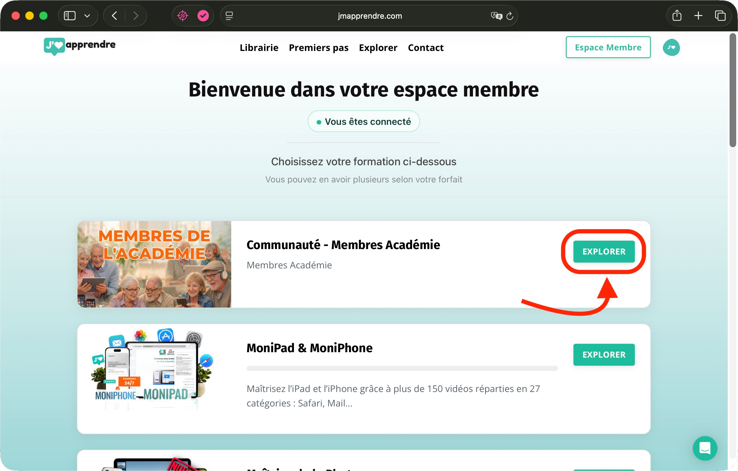 Produit Communauté dans la bibliothèque