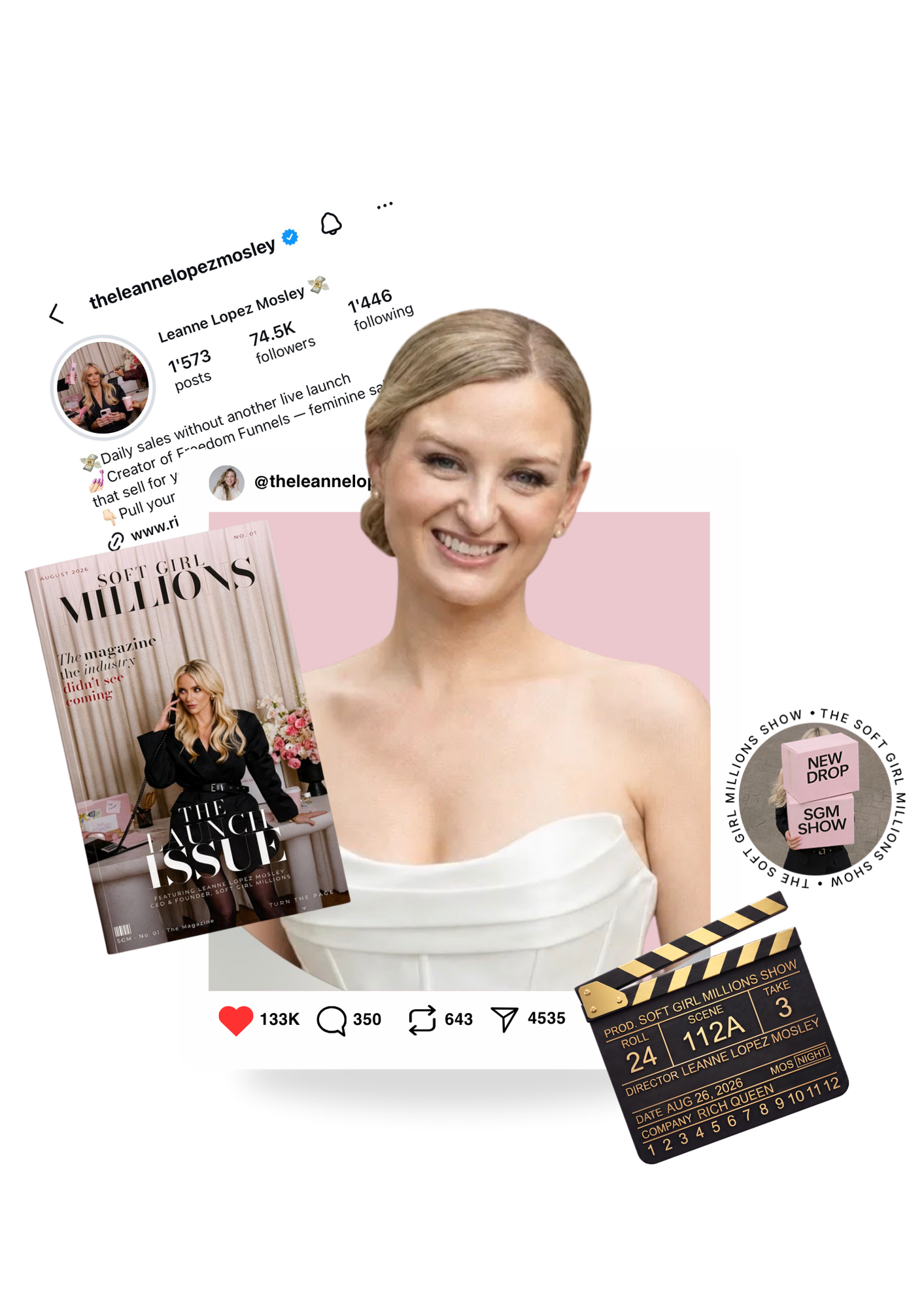 Mckensie featured in the Soft Girl Millions collage