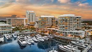 Pier Sixty-Six waterfront resort and marina at sunset, Fort Lauderdale