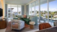 Suite living room overlooking the marina at Pier Sixty-Six