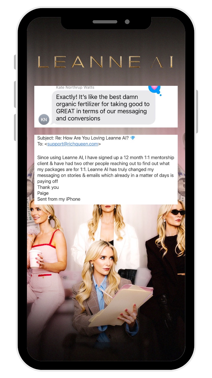Client message about Leanne AI