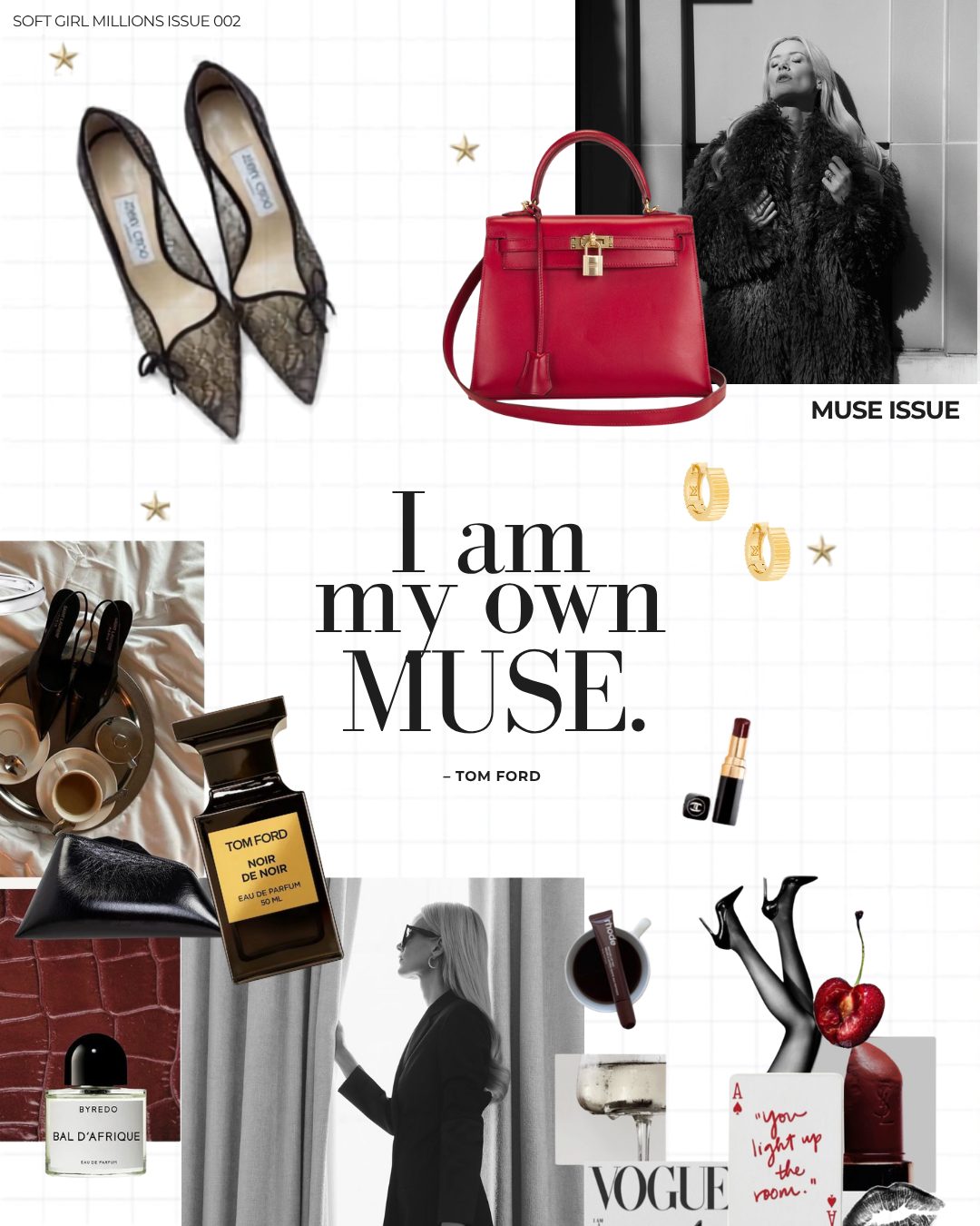 I am my own muse — Muse Issue moodboard