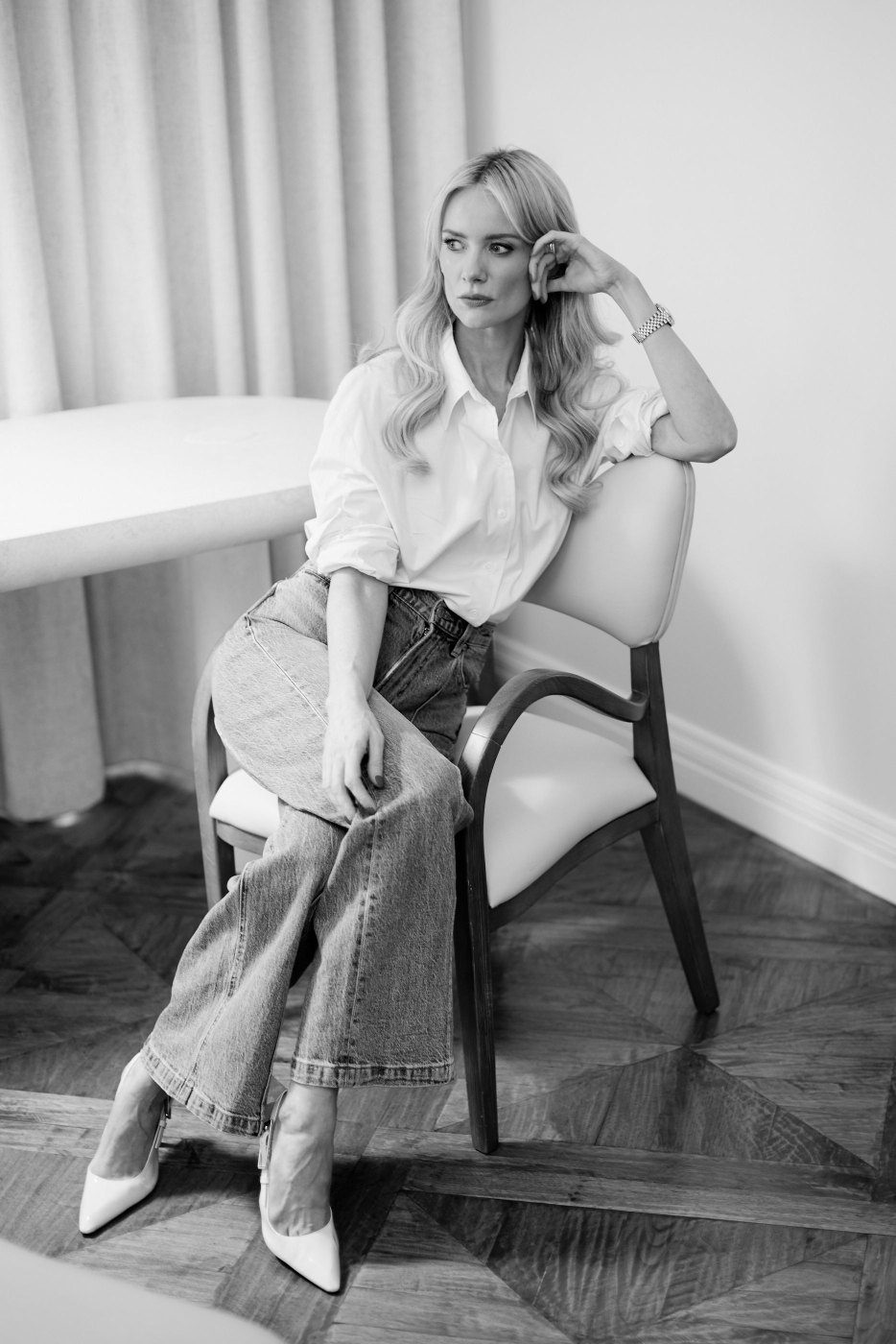 moody B&W portrait