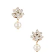 Pendant Crystal Cluster Earrings