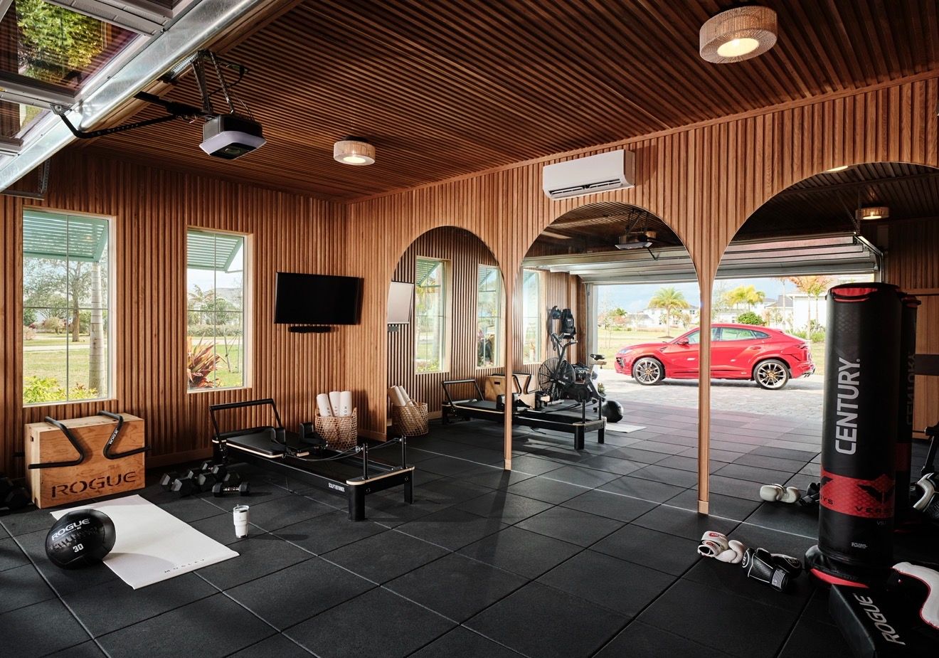 Leanne's home — the Urus in the drive