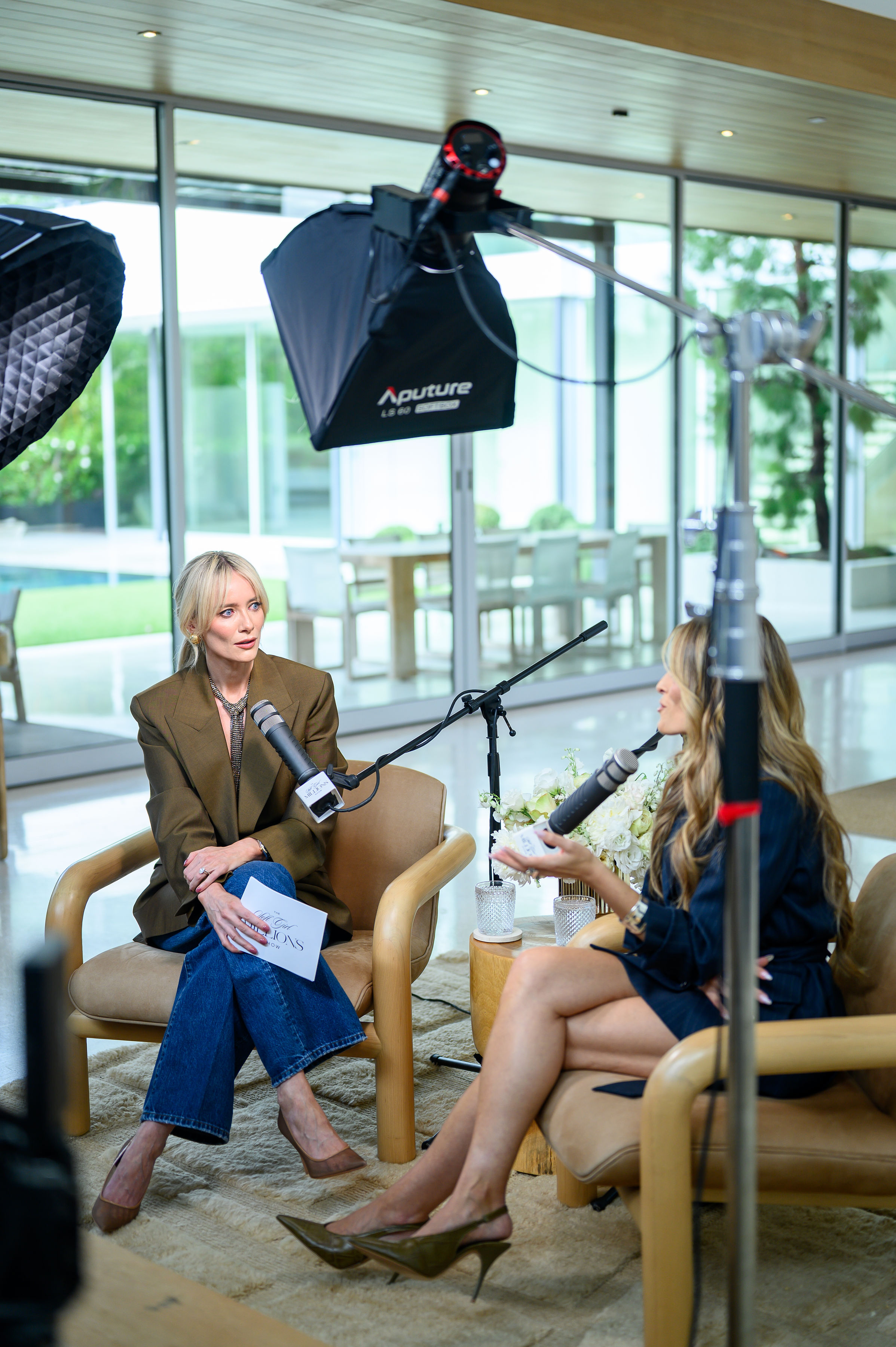 On the Show set with Leanne