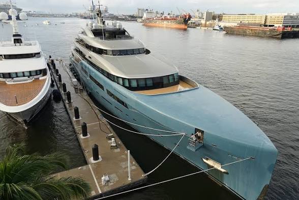 Superyacht dock
