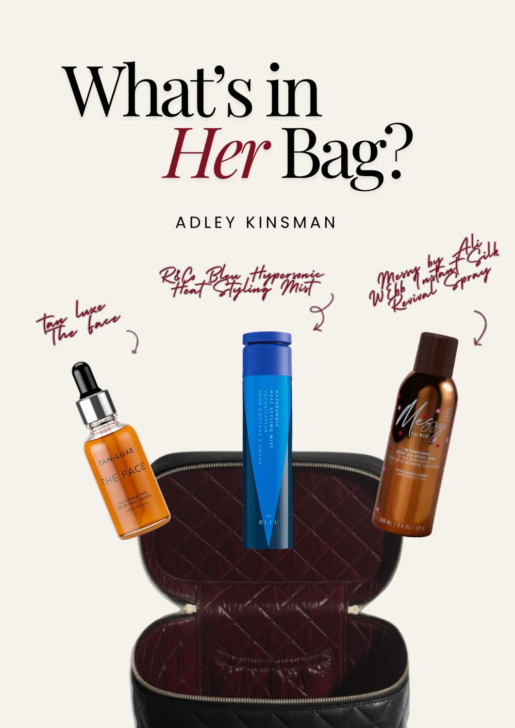 What's in Her Bag? Adley Kinsman