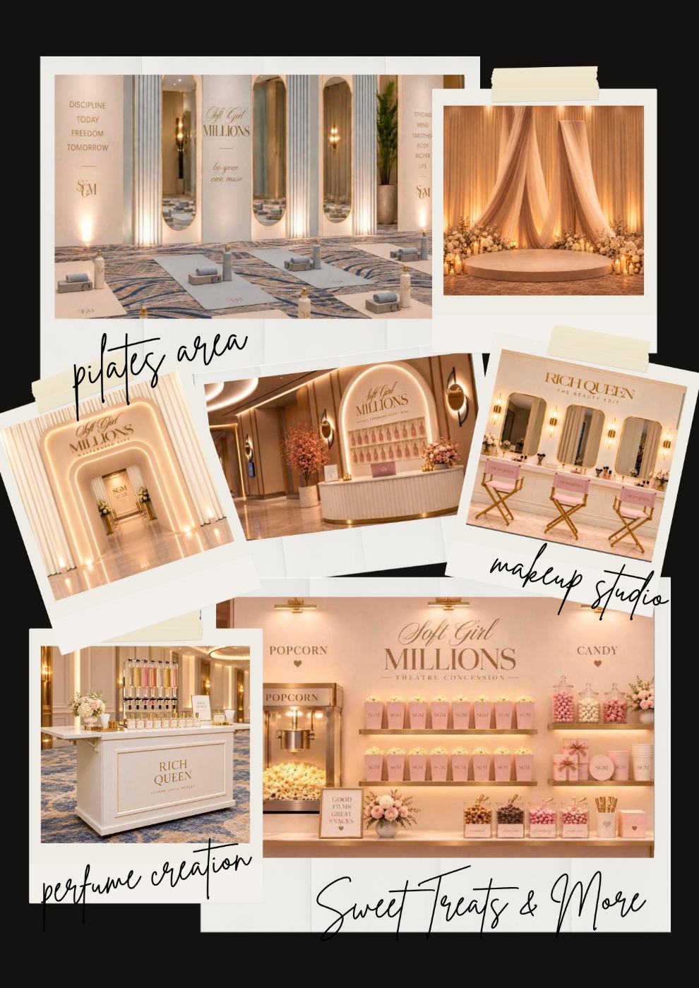 SGM Live 2026 — pilates area, makeup studio, perfume creation, sweet treats & more