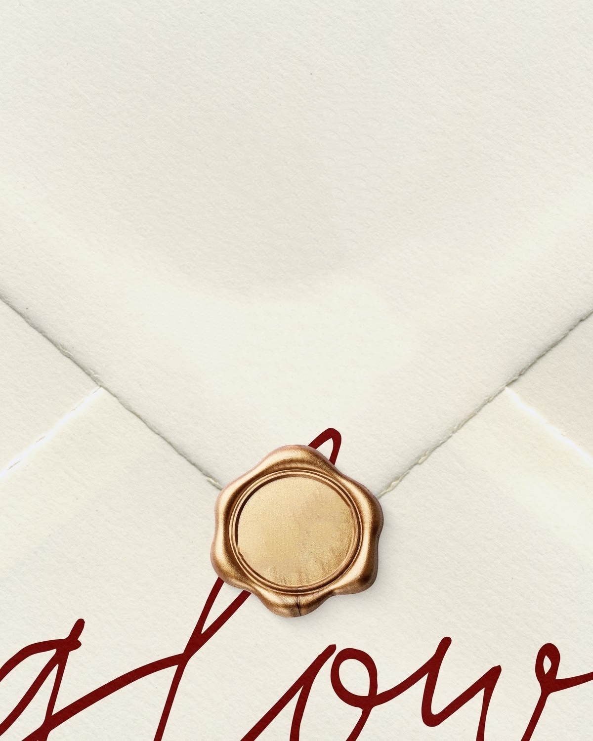 Wax-sealed envelope