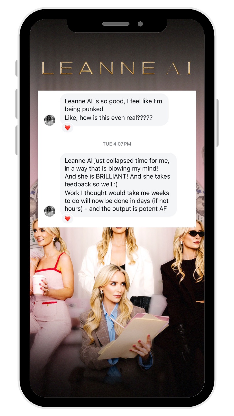 Client message about Leanne AI