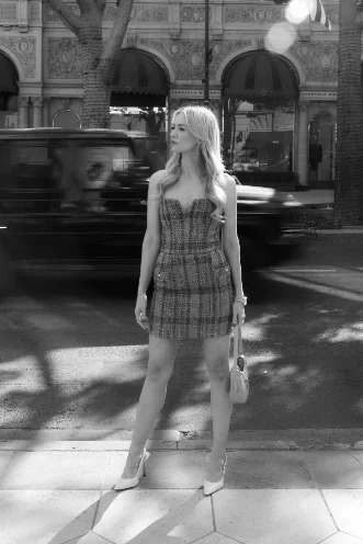 The rail — alice + olivia pieces on set