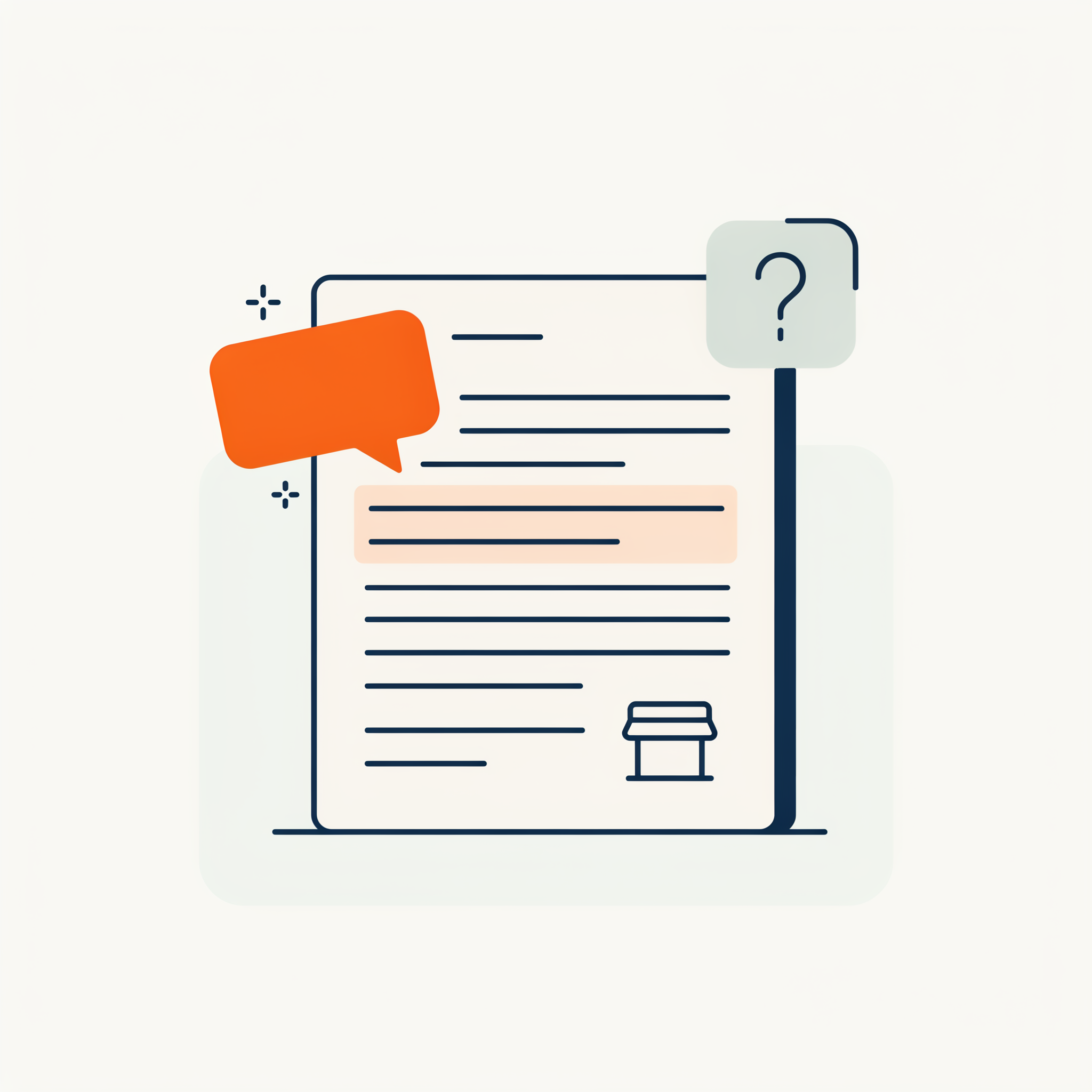 A web page with one paragraph being lifted into an AI chat bubble.