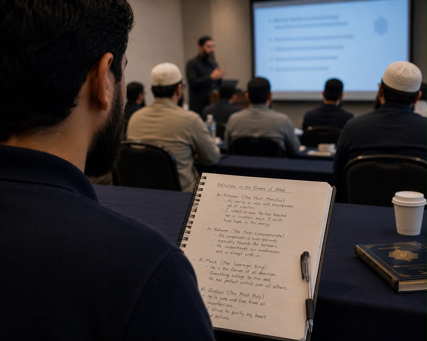 Lecture during the retreat
