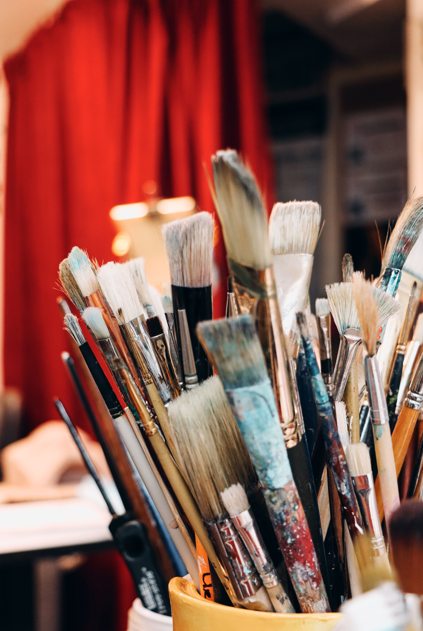 Les pinceaux de l'atelier