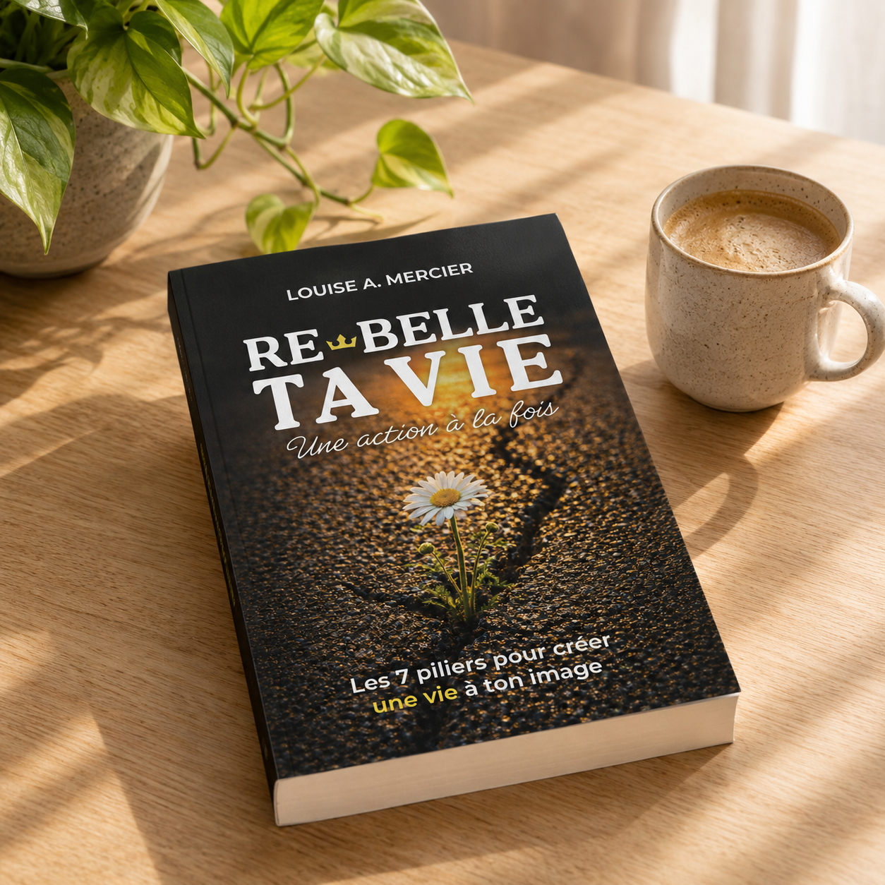 Couverture du livre Re-Belle ta vie, une action à la fois, de Louise A. Mercier