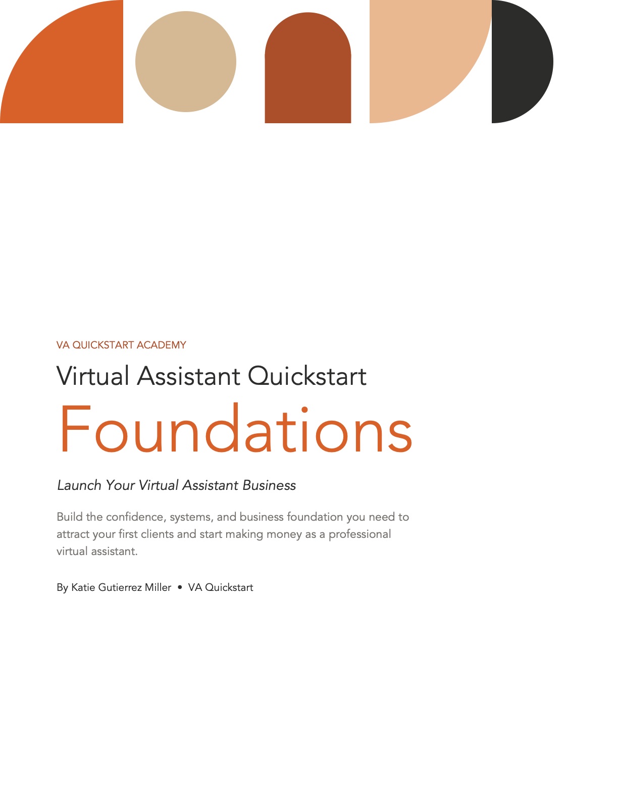 The cover of the VAQ Foundations course