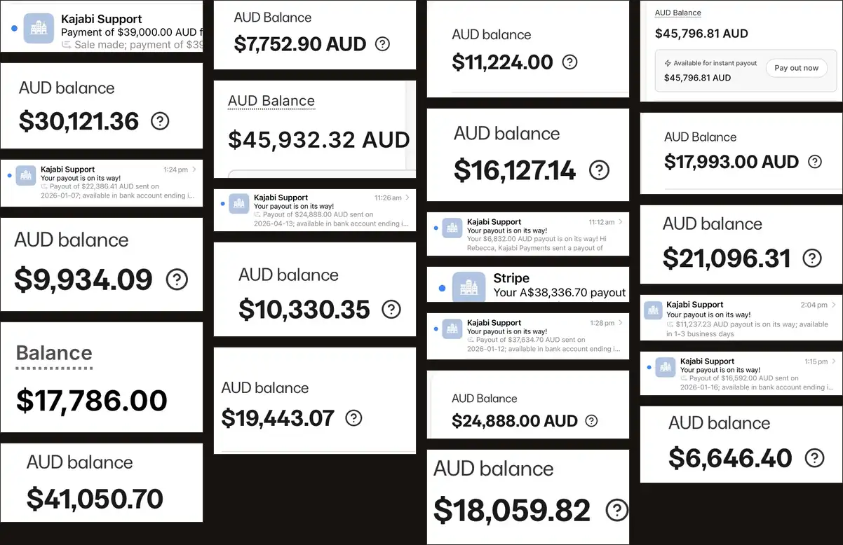 Payout notifications