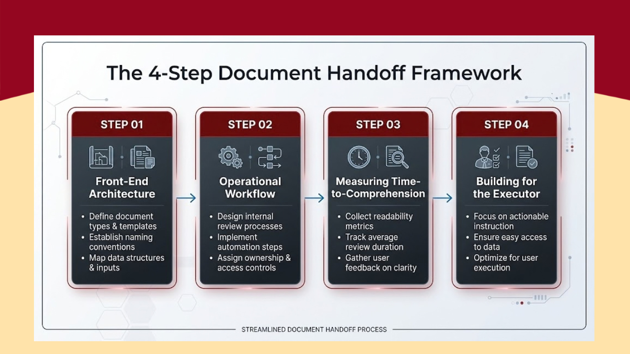 The 4-Step Document Handoff Framework Diagram