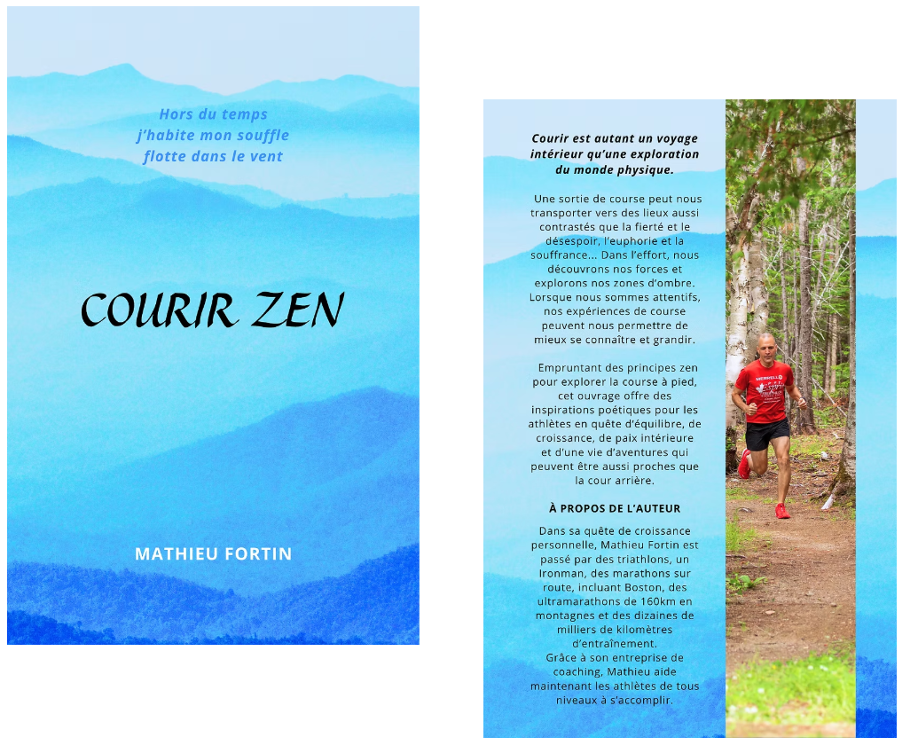 Courir Zen, le livre de poésie de Mathieu Fortin