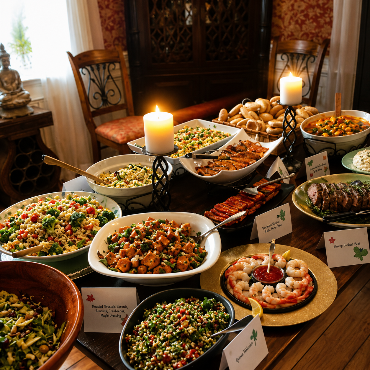 The Lunch at Crystal's Home