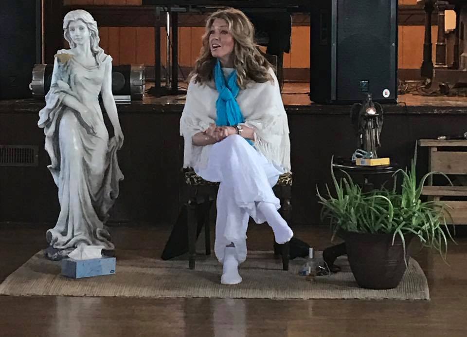 Crystal teaching retreat session