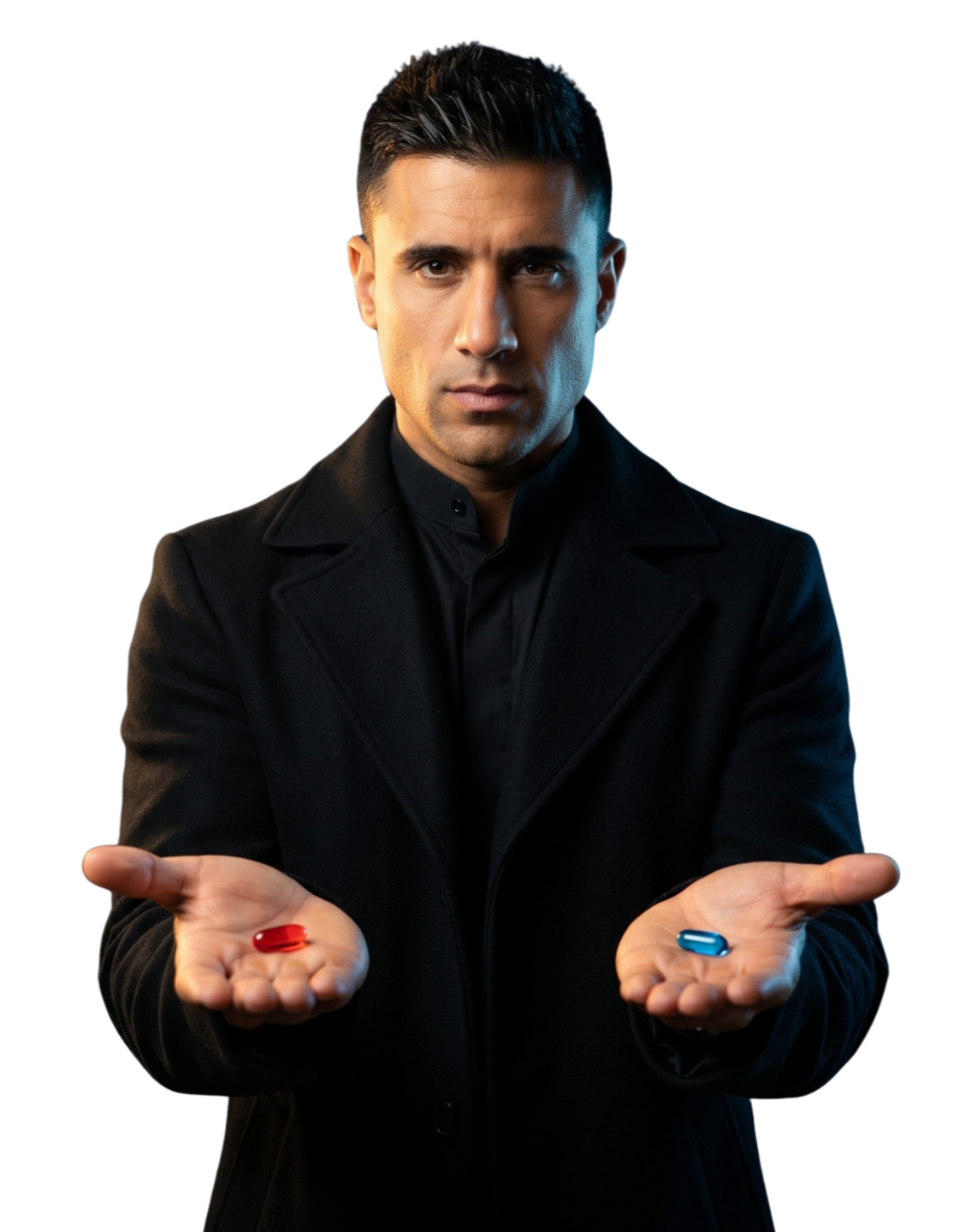 Elige tu pastilla · Pastilla roja o pastilla azul