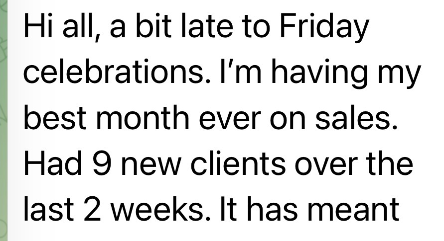 Client message