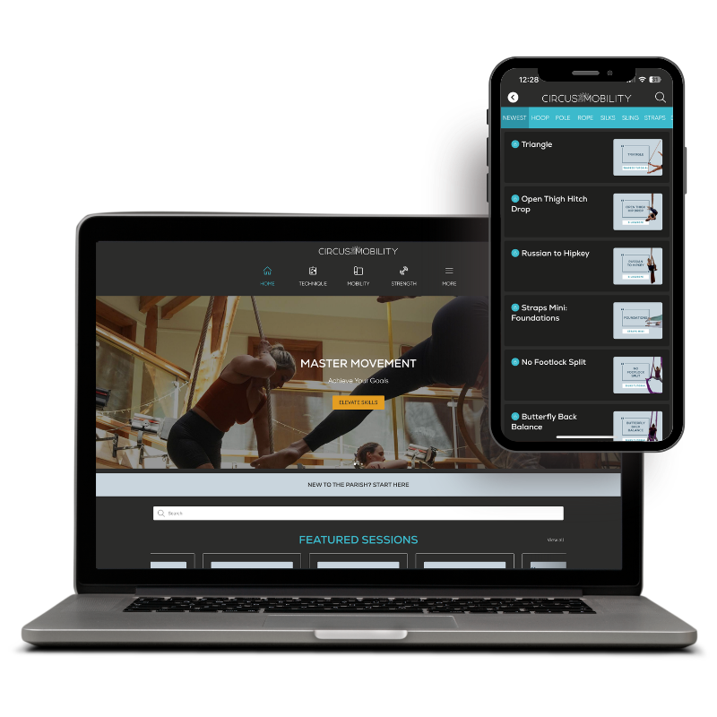 Circus Mobility app on desktop and mobile