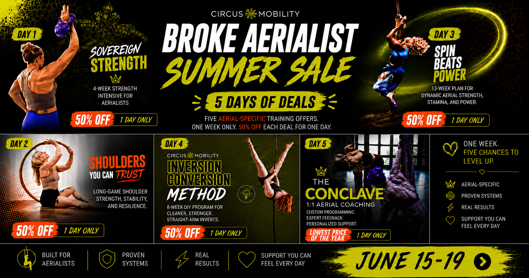 Broke Aerialist Summer Sale — 5 Days of Deals