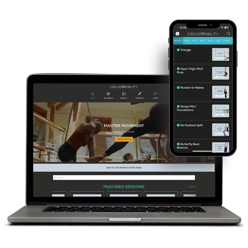 Circus Mobility app on desktop and mobile