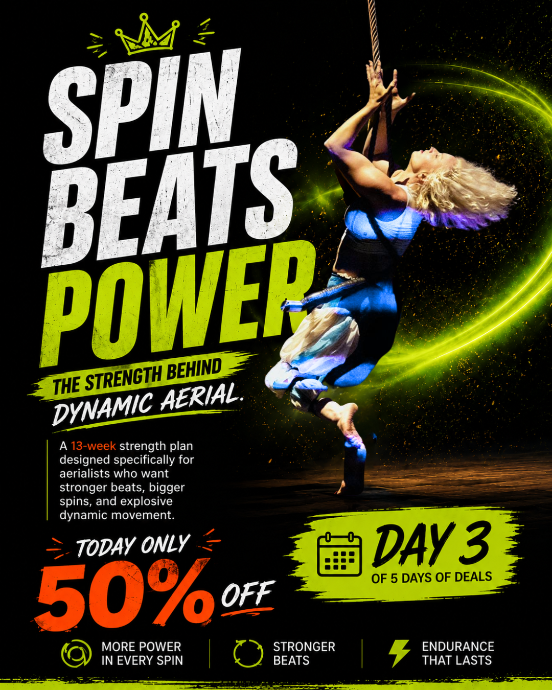 Spin Beats Power