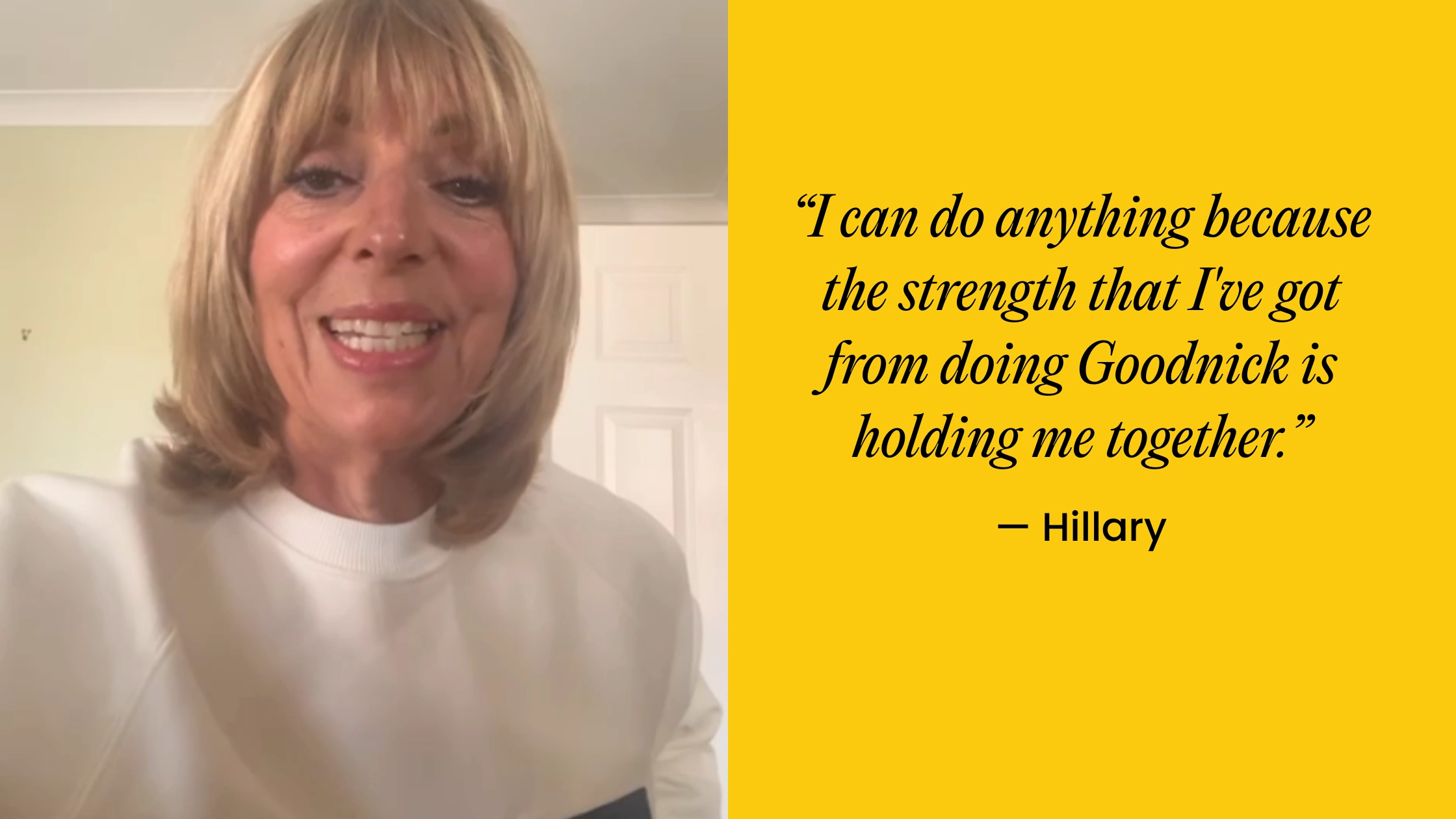 Hillary, a Goodnick member