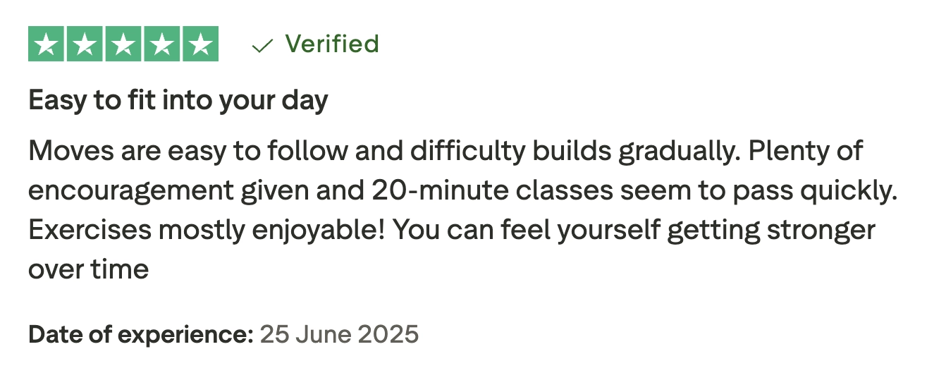 A verified Trustpilot review from a Goodnick member