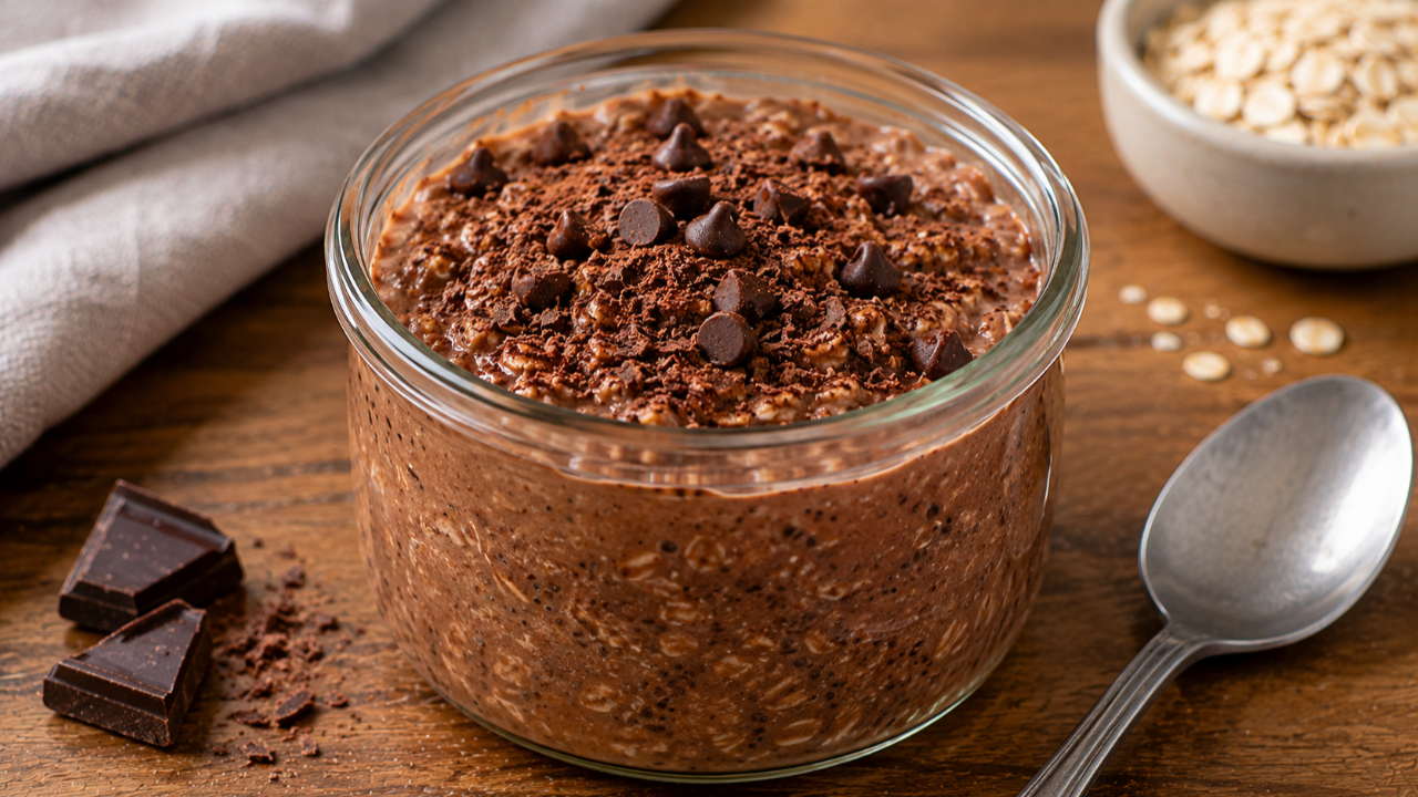 Chocolate Pudding Overnight Oats