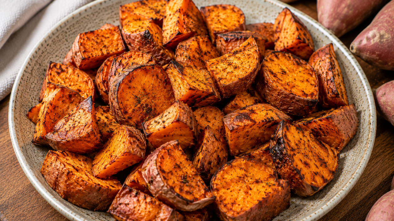 Roasted Sweet Potato Oil Free