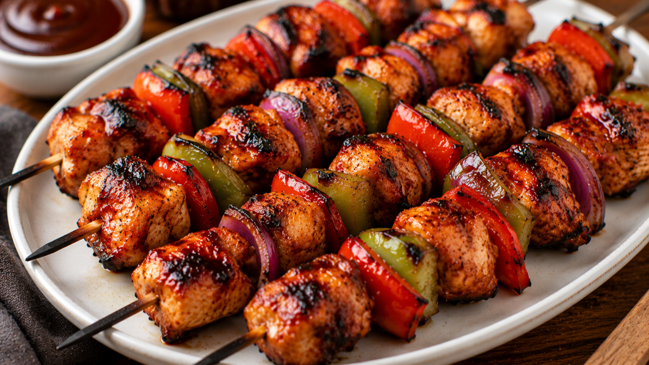 Smoky BBQ Chicken Kebabs