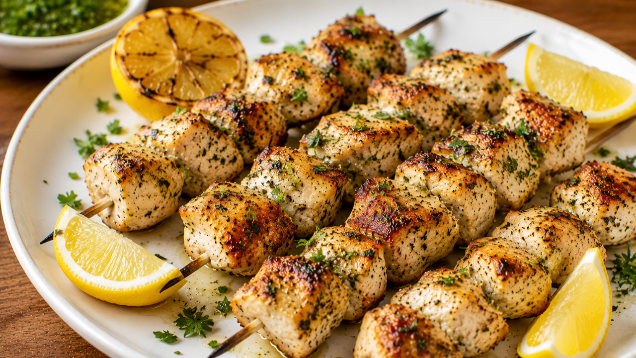 Lemon and Herb Chicken Kebabs