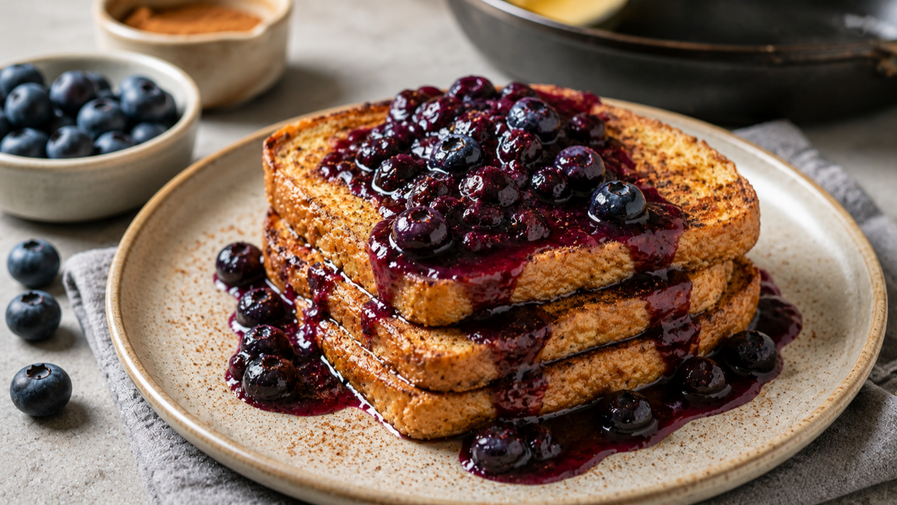 French Toast With Blueberries