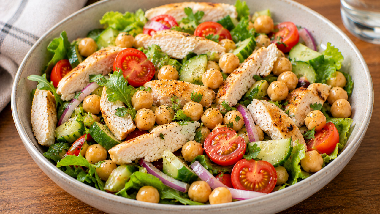 Chicken and Chickpea Salad