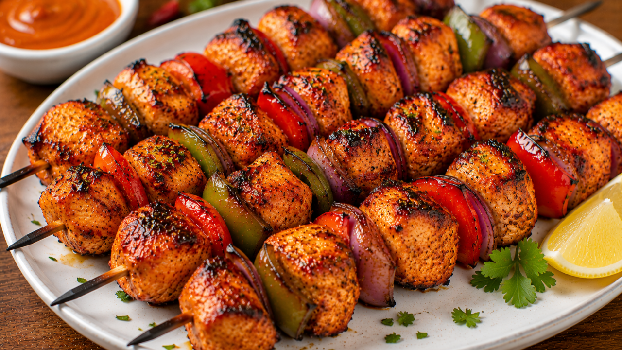 Peri-Peri Chicken Kebabs