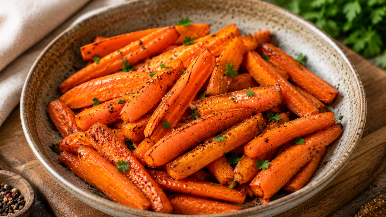 Roasted Carrots Oil Free