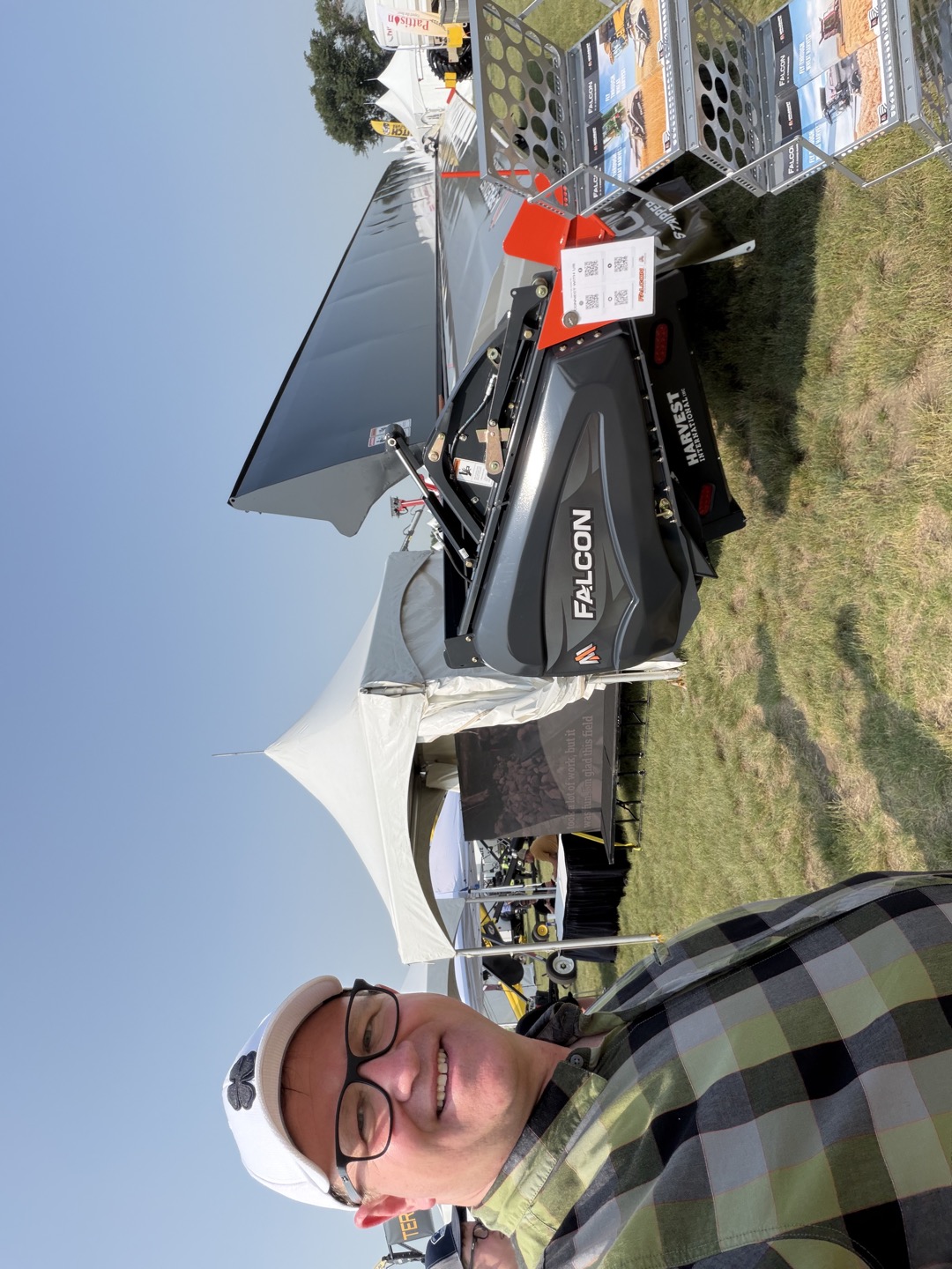 At the Falcon equipment display.
