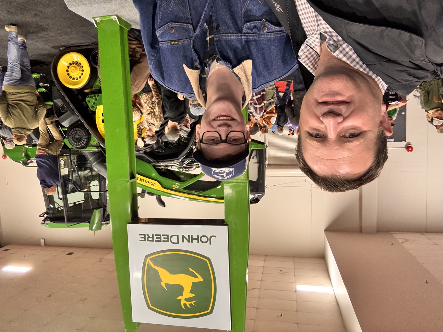A moment together at the John Deere display.