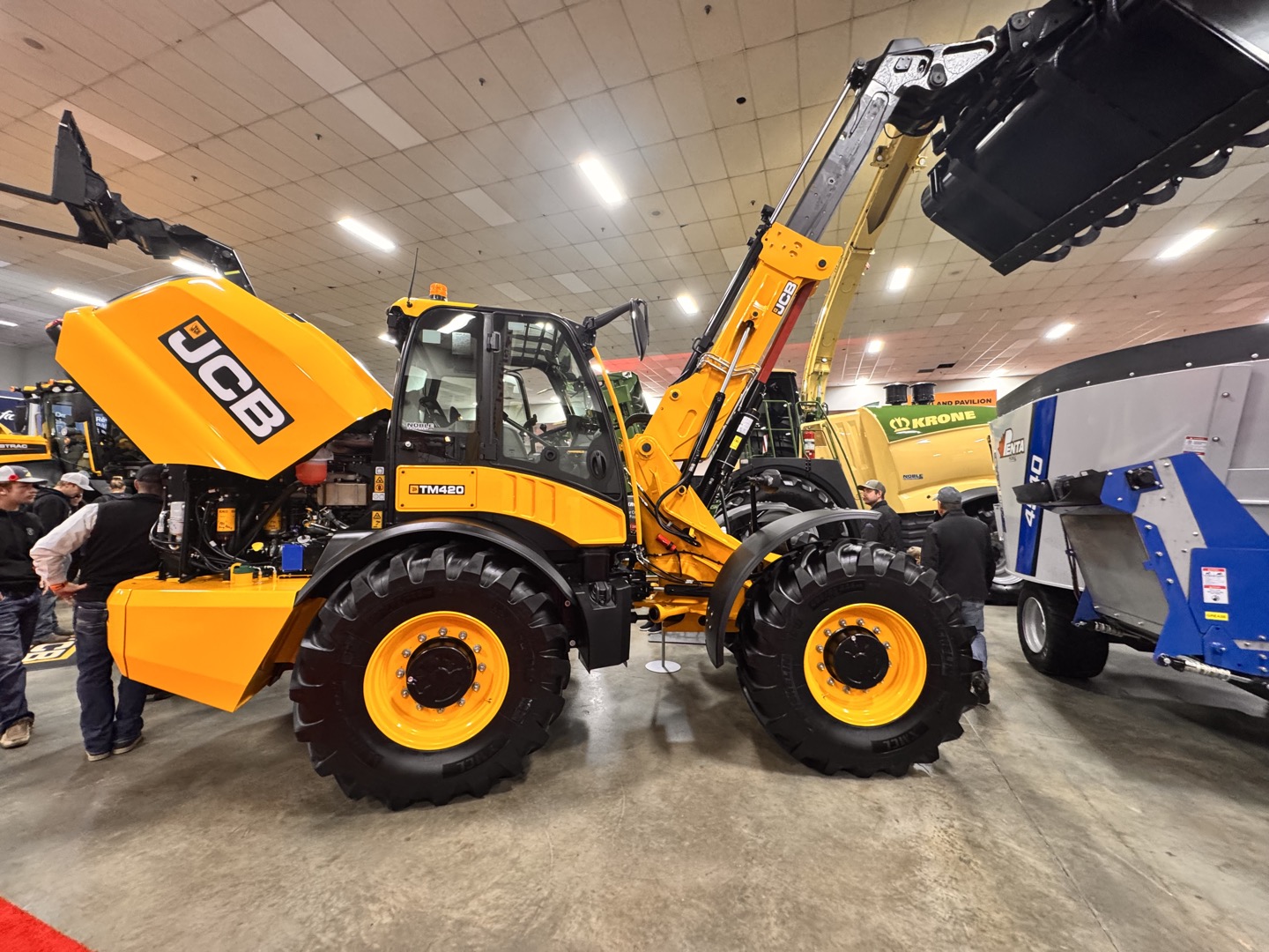 The JCB TM420 on display.